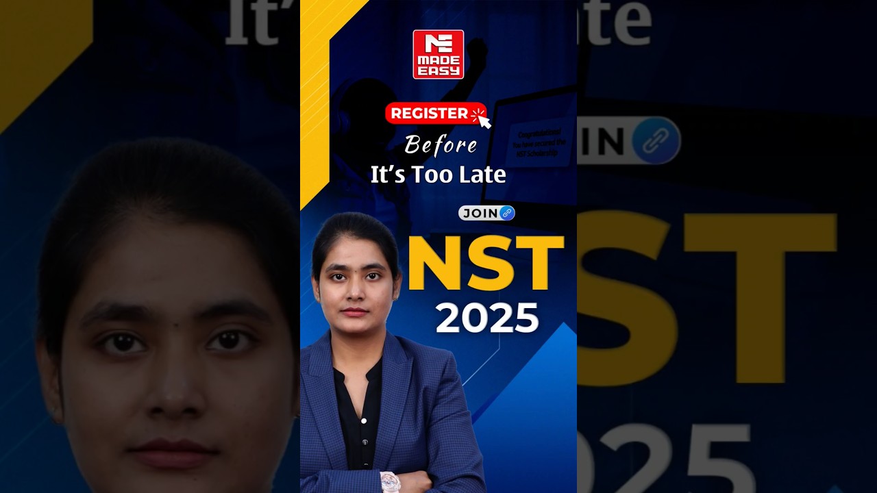 Вас ждёт 100% стипендия! Последний день MADE EASY NST 2025 | ESE & GATE 2027