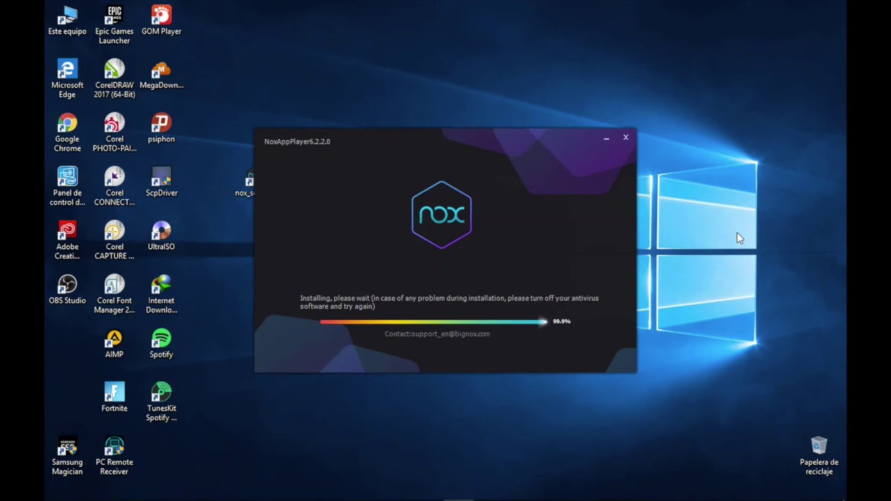 install nox on windows 10