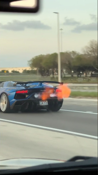 Lamborghini Aventador SVJ Roadster rolling! Pure V12 sound! #aventador