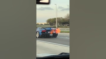 Lamborghini Aventador SVJ Roadster rolling! Pure V12 sound! #aventador