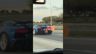 Lamborghini Aventador SVJ Roadster rolling! Pure V12 sound! #aventador