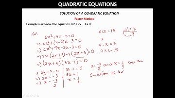NIOS MATH Chapter 6 for Class 10th Quadratic Equations part2