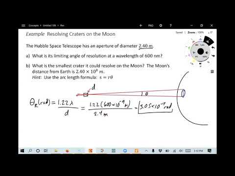 Example Rayleigh's Criterion for Resolvability