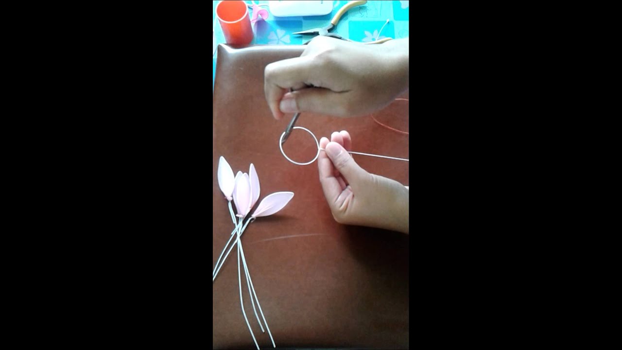 How to make stocking-flower (Dendrobium) by www.ployandpoom.com 1/2