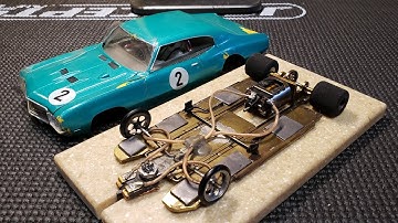 Slot car chassis focus. My race winning Hardbody slot car! Scratch built!