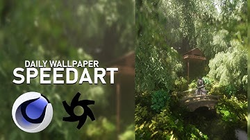 forest I Everyday/Daily render I Cinema4D and Octane render Speedart I Damongraphics