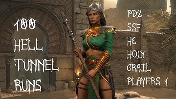 Diablo 2 : 100 MF Hell Tunnel Runs - PD2 / HC / SSF / Holy Grail / P1