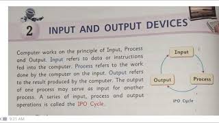 Class 4 Chapter 2 Input and output devices part 1