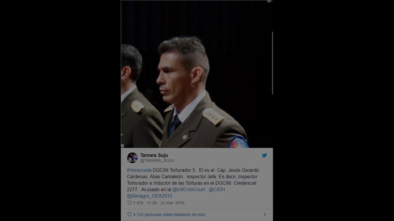 Tamara Suju revela el rostro de los presuntos torturadores de la DGCIM