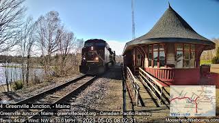 Canadian Pacific railway westbound in Maine