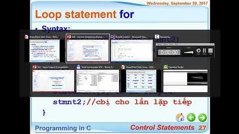 Nhập môn lập trình UTE: (Buổi 04_4) Lệnh lặp while, do...while và for