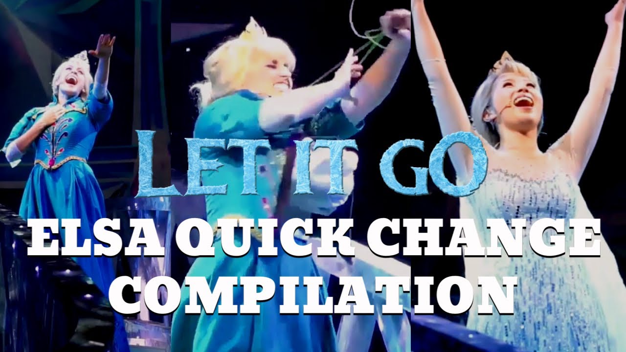 Let It Go - Elsa DRESS TRANSFORMATION Compilation Part 1 | Frozen: Live at the Hyperion