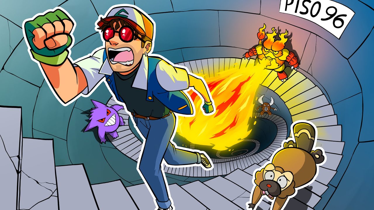 POKÉMON pero SOBREVIVO a 100 PISOS ALEATORIOS