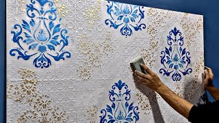 A creative method for making prominent wall décor with waterbased paints ... Translated