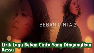 viral//Lirik Lagu Beban Cinta 2 yang Dinyanyikan Ressa Jeneponto Si Gadis Bersuara Nike Ardilla