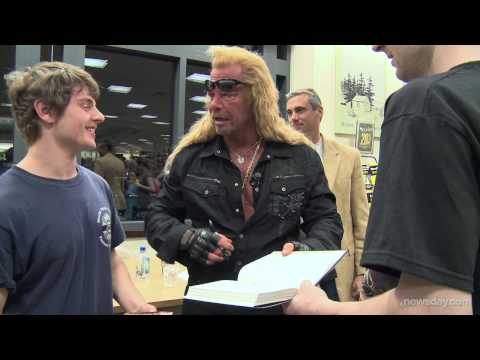 Duane "Dog" Chapman greets fans at Barnes & Noble in Lake Grove. Videojournalist: Thomas A. Ferrara