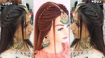 Diwali special hairstyles l Engagement look for bride l Wedding hairstyles l open hairstyles girl