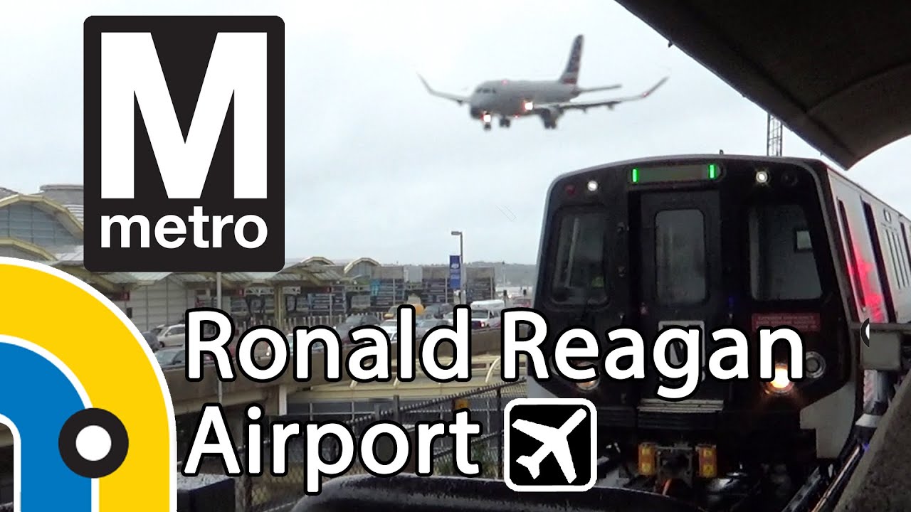 WMATA Metro Trains at Ronald Reagan Airport Station