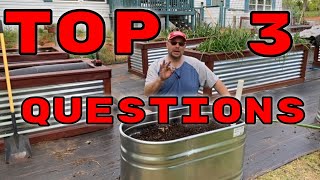 Top Three Questions we get asked about our Self-Watering/Wicking Tubs