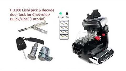 Lishi Hu100 Decode & Pick GM Door Lock and Cut Key with 2M2 Tank 2 Pro- EOBDTool.co.uk