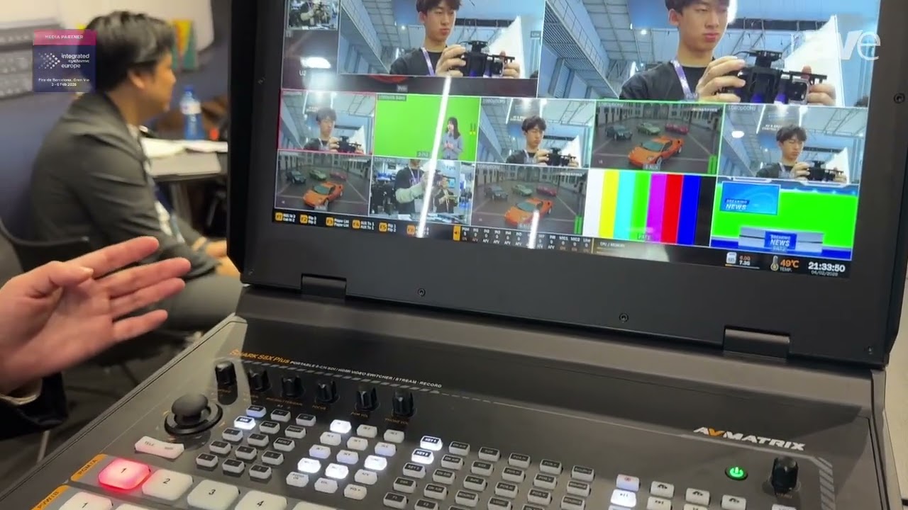 ISE 2026: AVMATRIX Demos SHARK S8X PLUS Video Switcher