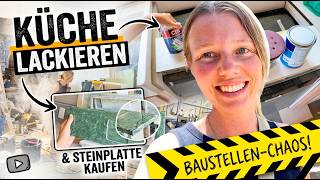 Es geht rund an der Villa! 🥳 Küche lackieren