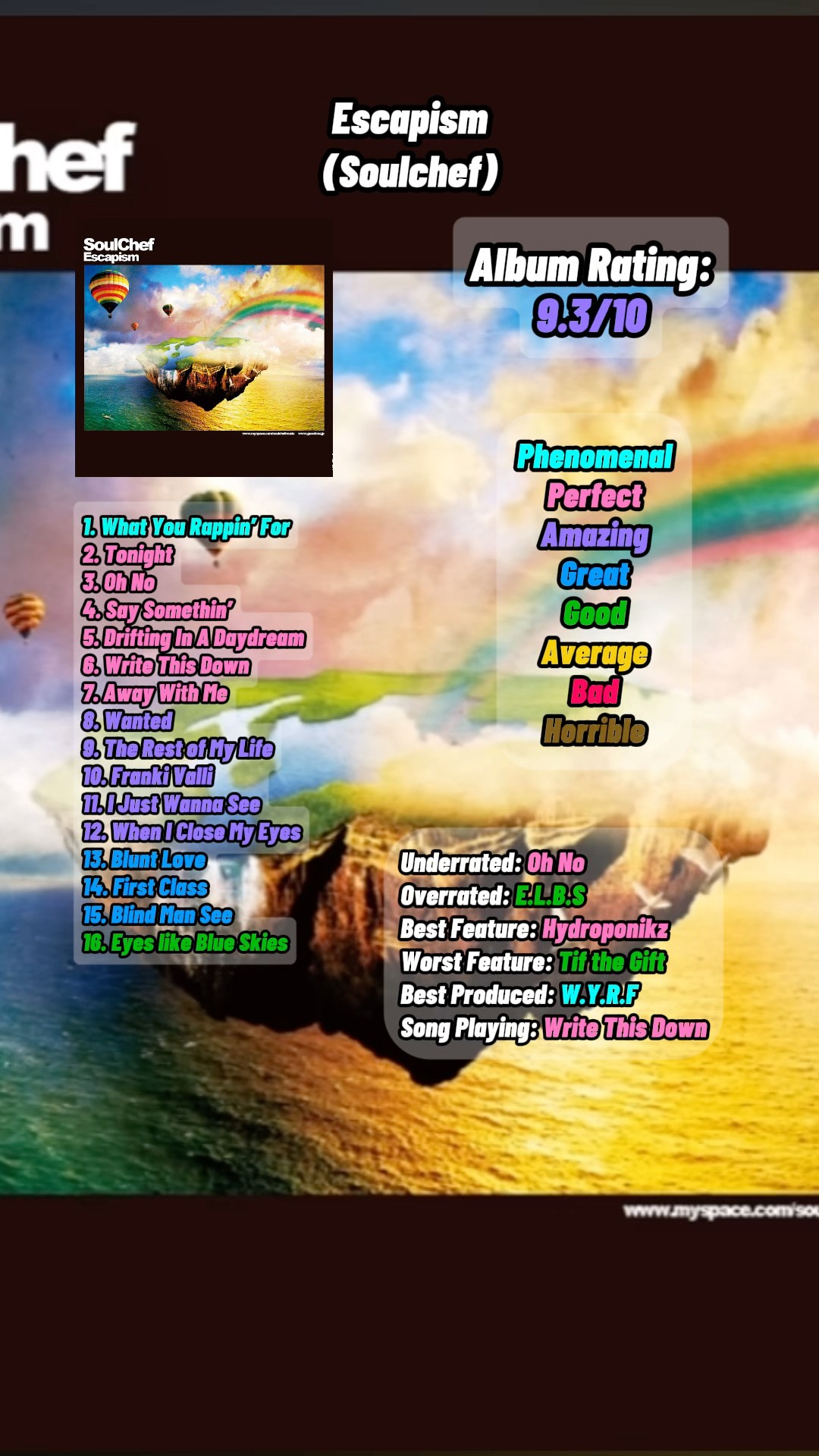 Soulchef - “Escapism” Tracklist Review ‪@T.Gundham‬ #hiphop #rap
