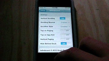 Vertically scroll your home screen pages on your iPod Touch and iPhone