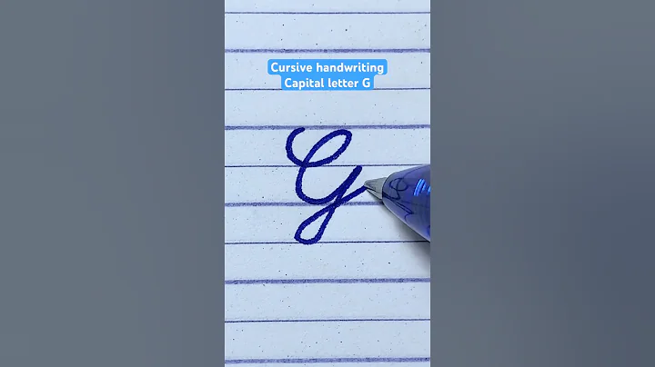 How to write Capital letter G in cursive | Cursive Writing | Cursive handwriting practice #shorts