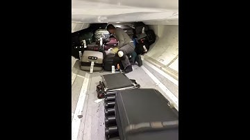 How bags are stored in a plane