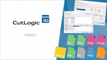 CutLogic 1D - Data import