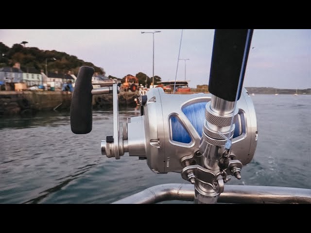 Man Fishing Alone out in the Atlantic - TINY BOAT FISHING