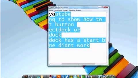 How to put a start button on objectdock