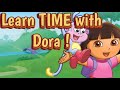 Learn to tell time with Dora! | Learn time phrases in Spanish!