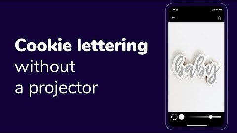 Write on cookies without a projector