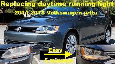 How to replace Volkswagen Jetta Daytime running light bulb (2011-2018)