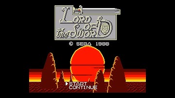Lord of the Sword (Master System YM2413 FM 60Hz / US) - Intro / Attract Mode