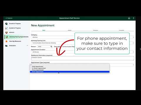 MSU CAS- How to Set up an Academic Advising Appointment