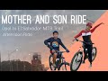 Mother and son ride