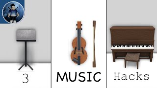 3 MUSIC Hacks! | Bloxburg