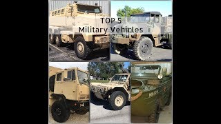 top 5 military vehicles you can buy right now! week 1