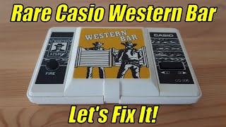 RARE Vintage Casio Western Bar handheld game repair