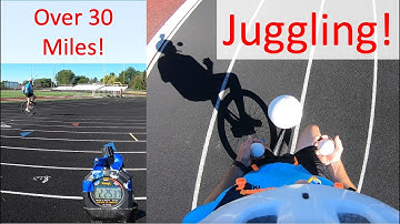 Over 30 Miles Juggling on a Unicycle!!! - World Record