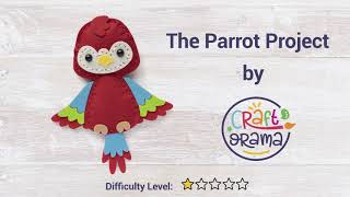 Craftorama Felt Parrot (Step by Step Tutorial)