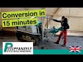 Simple conversion | From mini felling tractor to mowing tractor in 15 minutes | Moritz Fr75