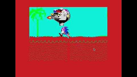 ZEsarUX emulator - Sprite Chip Test 5 - Sonic Demo 2