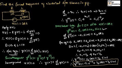 problems 2 on differential equations of lti system in signals and systems || EC Academy