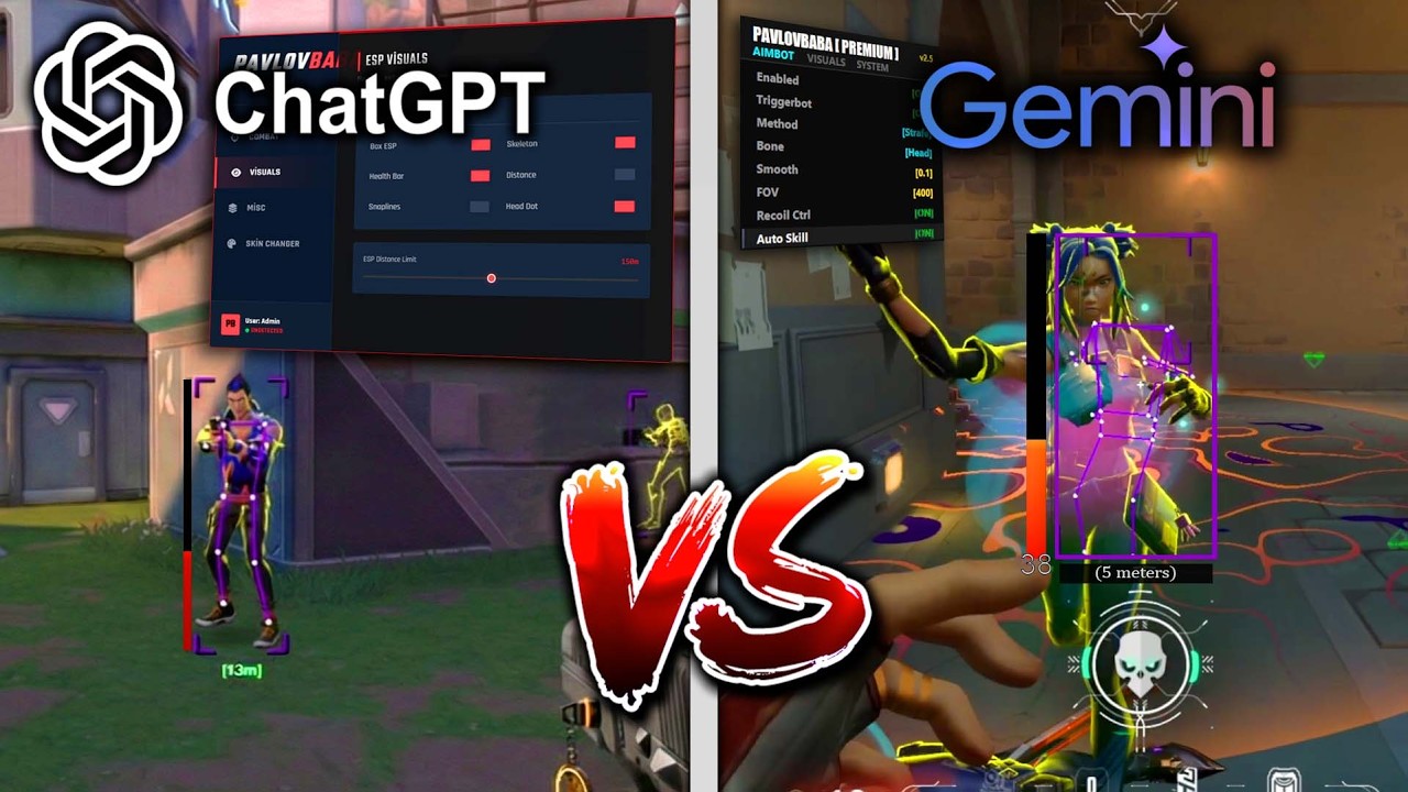 ChatGPT ve Gemini ile VALORANT'A HİLE YAZDIRDIM… GERÇEKTEN ÇALIŞTII!!