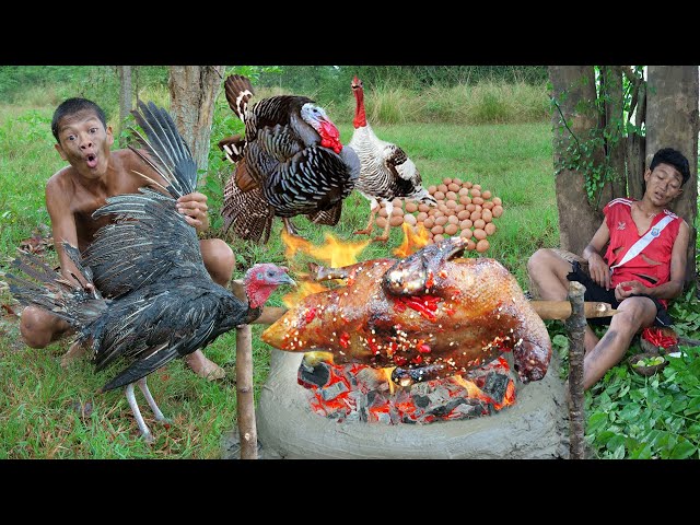 Turkey chicken, cooking recipes lifestyle  Primitive technology class=