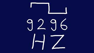 9296 hz square